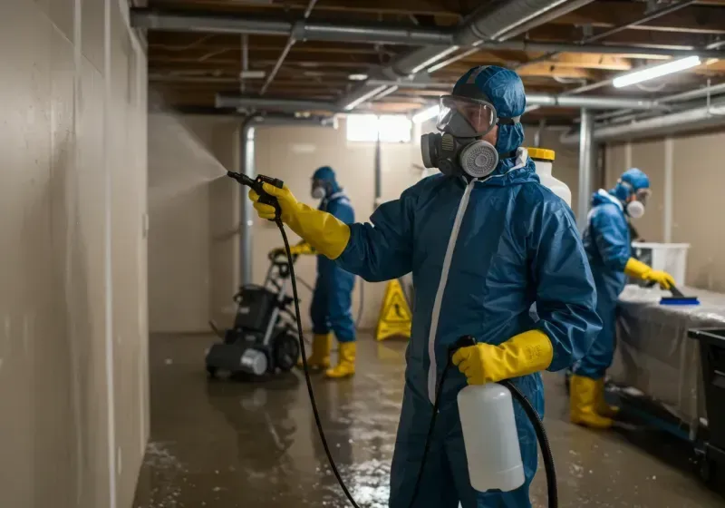 Basement Sanitization and Antimicrobial Treatment process in Ely, NV